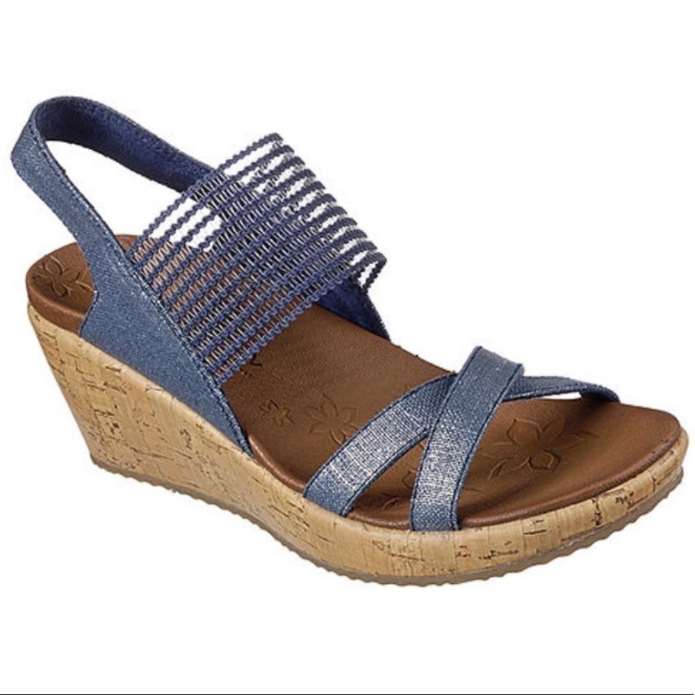 New Skechers High Tea Navy shoes - Picture 8 of 8